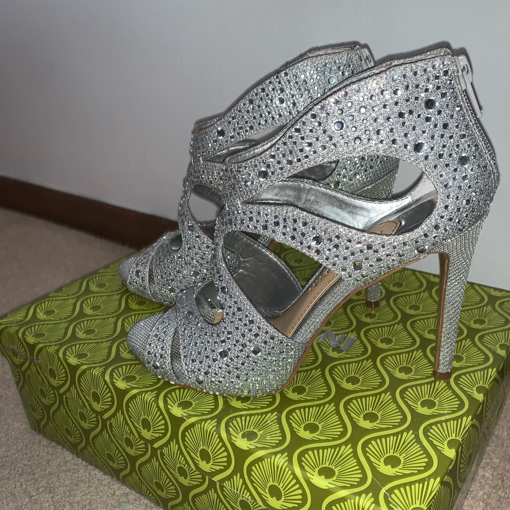 Silver heels